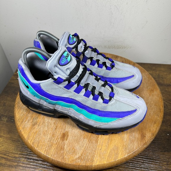 Nike Other - Nike Air Max 95 Mens Size 8 Gray Purple Teal Running Shoes AT2865-001